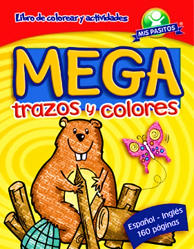 Libro P/Colorear Mega P/Niños. Español/Ingles. 160 Paginas. Mis