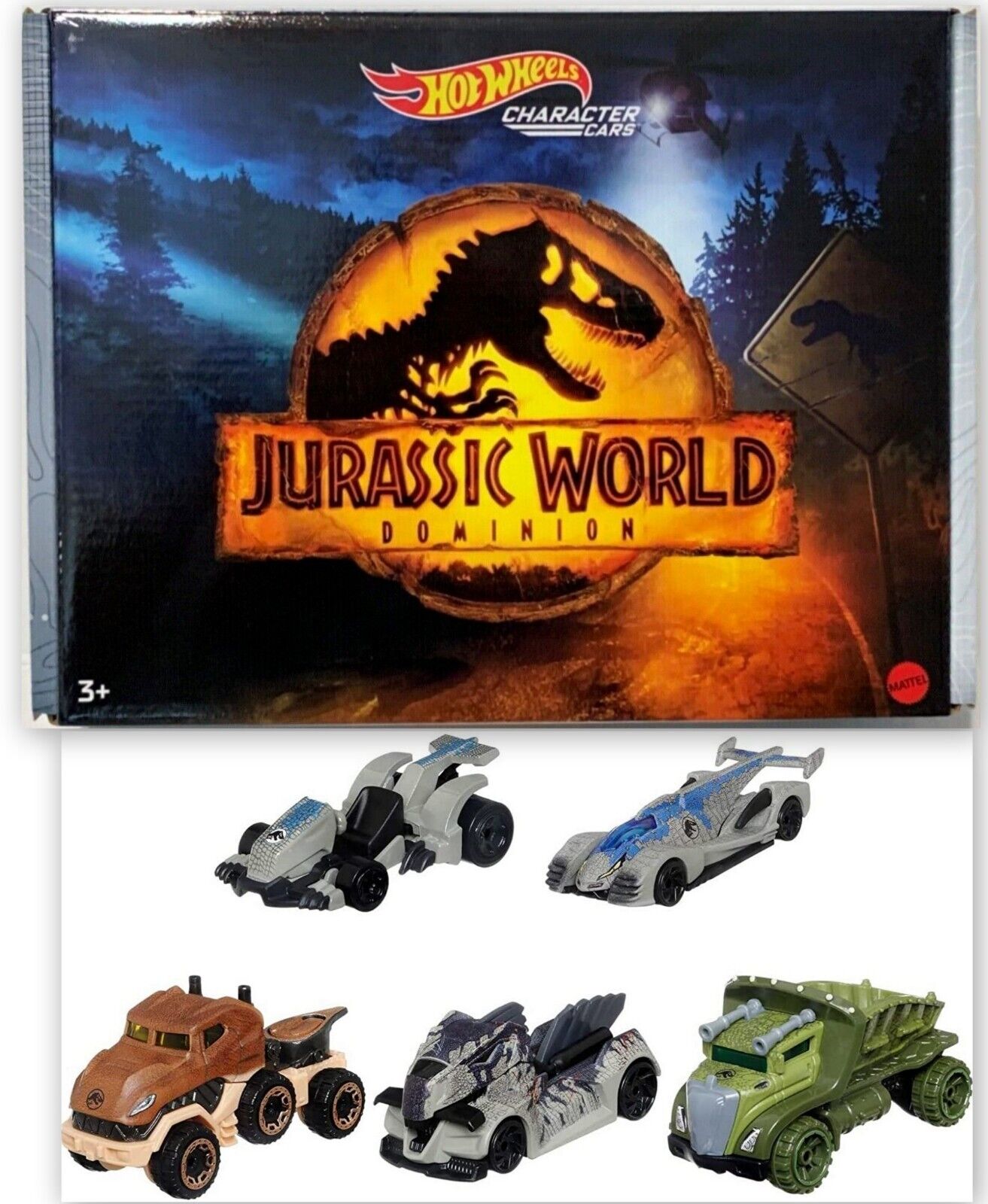 Hot wheels jurassic cheap world 5 pack