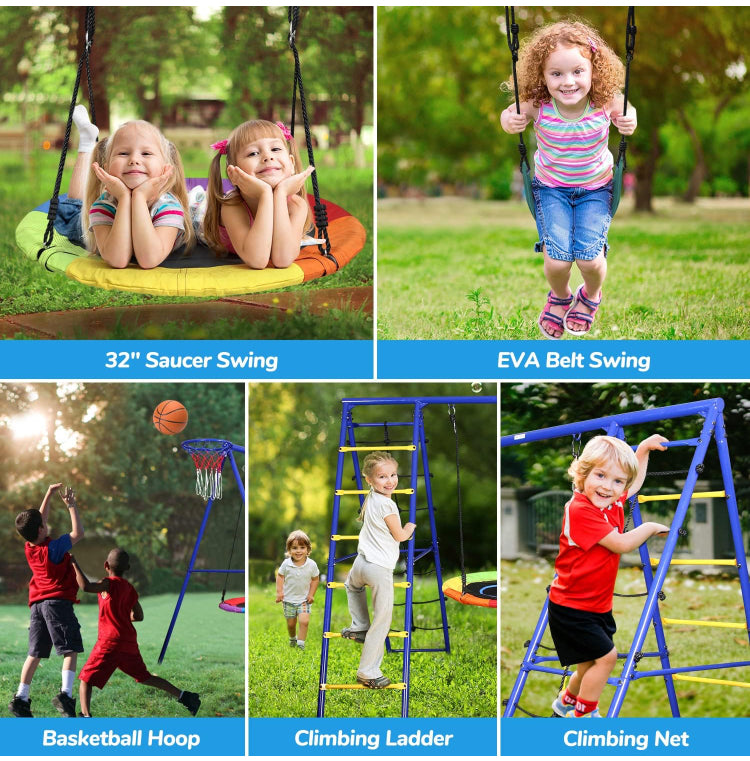 Metal Swing Set Heavy Duty Swing Frame