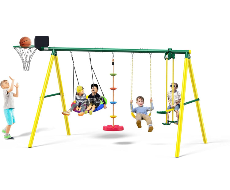 5-in-1 Kids Swing Set