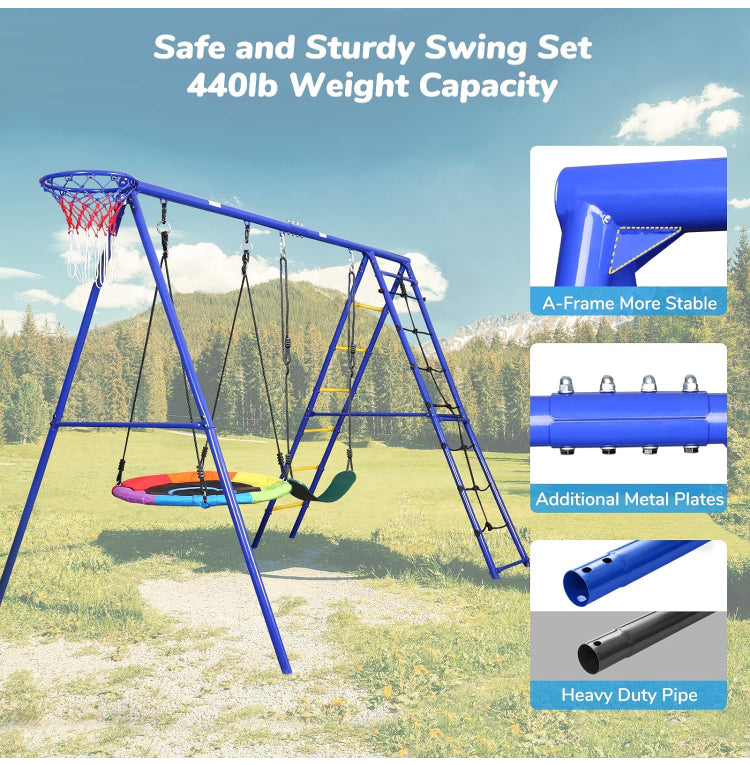 Metal Swing Set Heavy Duty Swing Frame