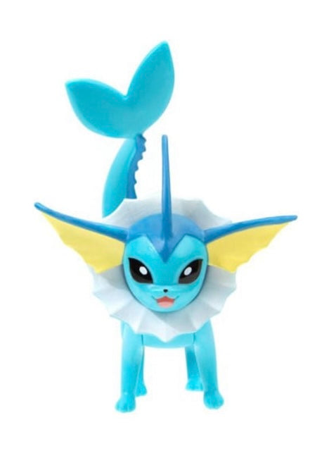 Pokemon Vaporeon Battle Figure - 3 inch Articulated Battle Figure with Authentic Details