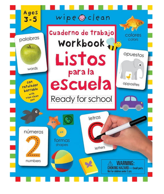 Wipe Clean Activity Books: Wipe Clean: Bilingual Workbook Ready for School / Cuaderno de trabajo listos para la escuela