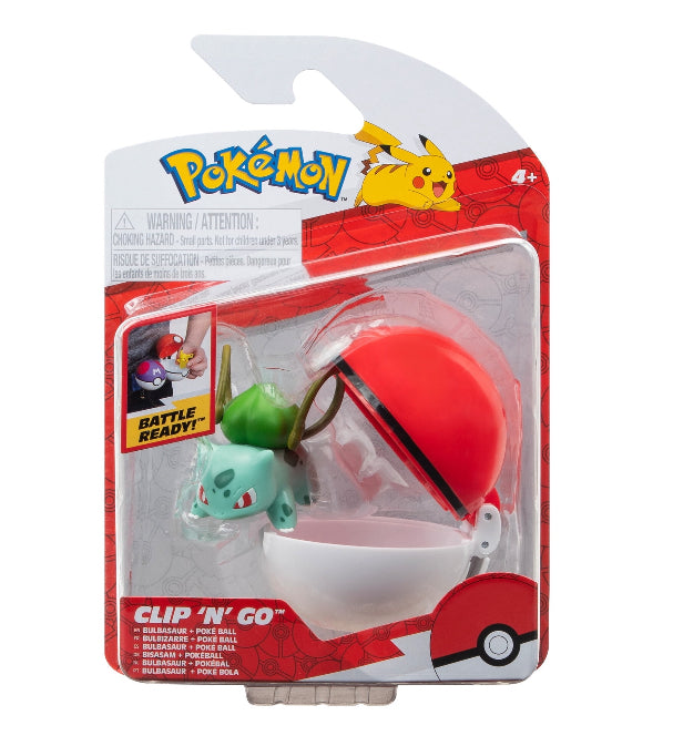 PKW - Clip 'N' Go Bulbasaur #4 & Poké Ball