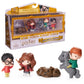 Wizarding World Harry Potter, Micro Magical Moments Scene Gift Set with Exclusive Harry, Hermione, Ron, Fluffy Figures & Display Case, Kids Toys