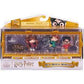 Wizarding World Harry Potter, Micro Magical Moments Scene Gift Set with Exclusive Harry, Hermione, Ron, Fluffy Figures & Display Case, Kids Toys