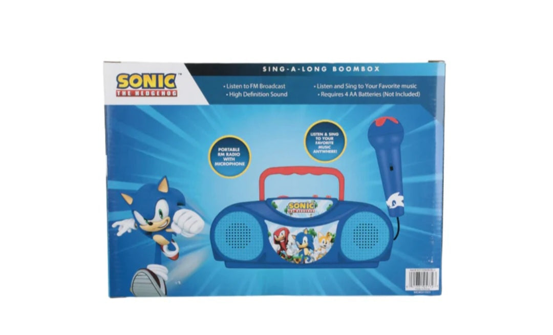 Sonic The Hedgehog Sing-A-Long Bombox