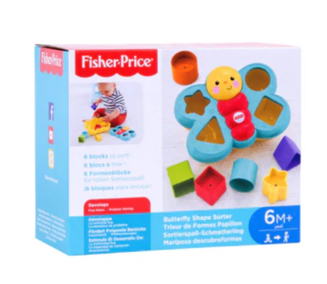 Hasbro
Fisher Price Butterfly Shape Sorter by Mattel