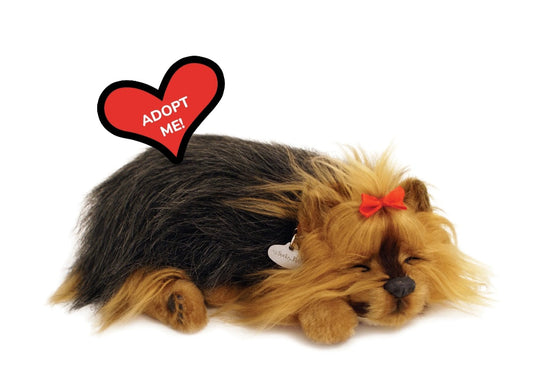 Original Petzzz Yorkie, Realistic, Lifelike Stuffed Interactive Pet Toy, Companion Pet Dog with 100% Handcrafted Synthetic Fur – Perfect Petzzz