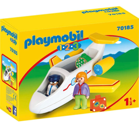 Playmobil 1.2.3 Airplane with Passenger