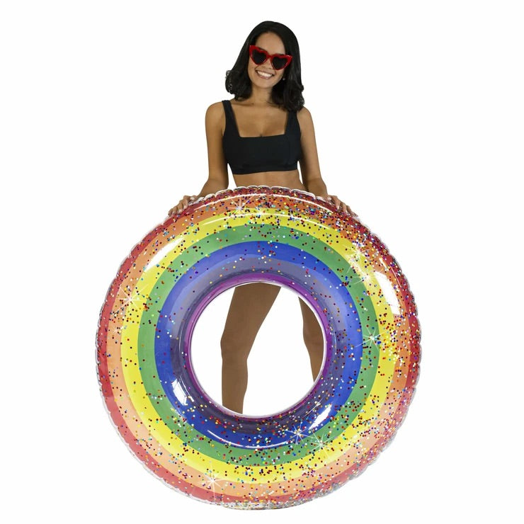 POOLCANDY CLASSIC RAINBOW JUMBO 48" GLITTER POOL TUBE – El Mercado De ...