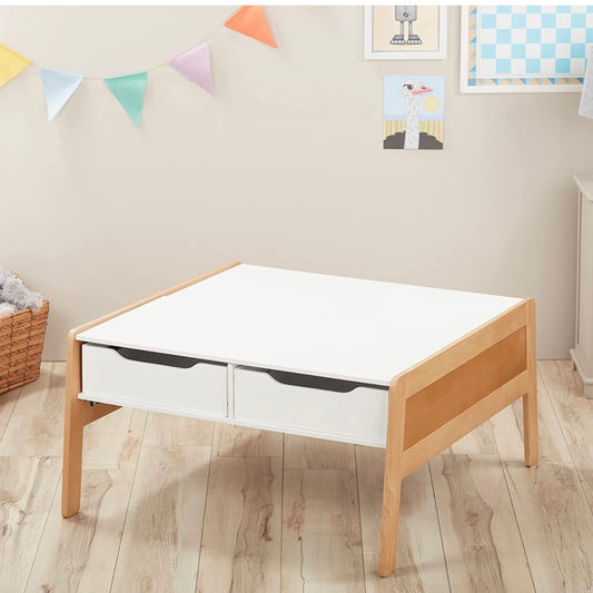 Wooden Art & Activity Table with Bins