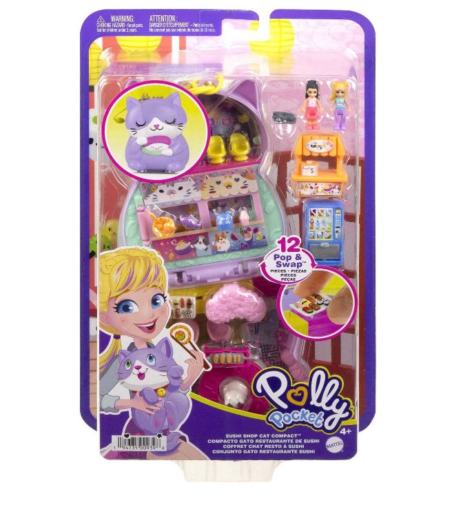 Polly Pocket Zen Cat Restaurant Compact