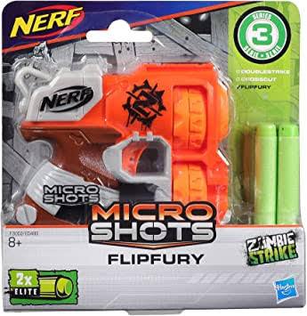 NERF Microshots Zombie Strike Flipfury Blaster