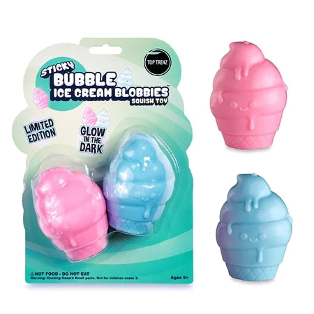 TOP TRENZ STICKY BUBBLE ICE CREAM CONE BLOBBIES