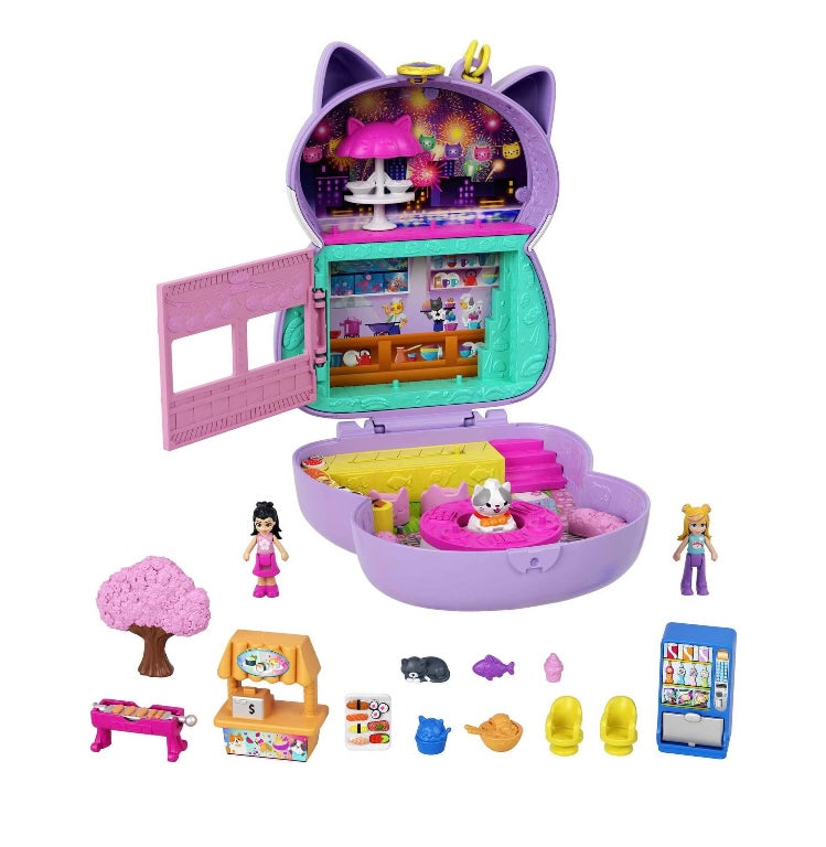 Polly Pocket Zen Cat Restaurant Compact