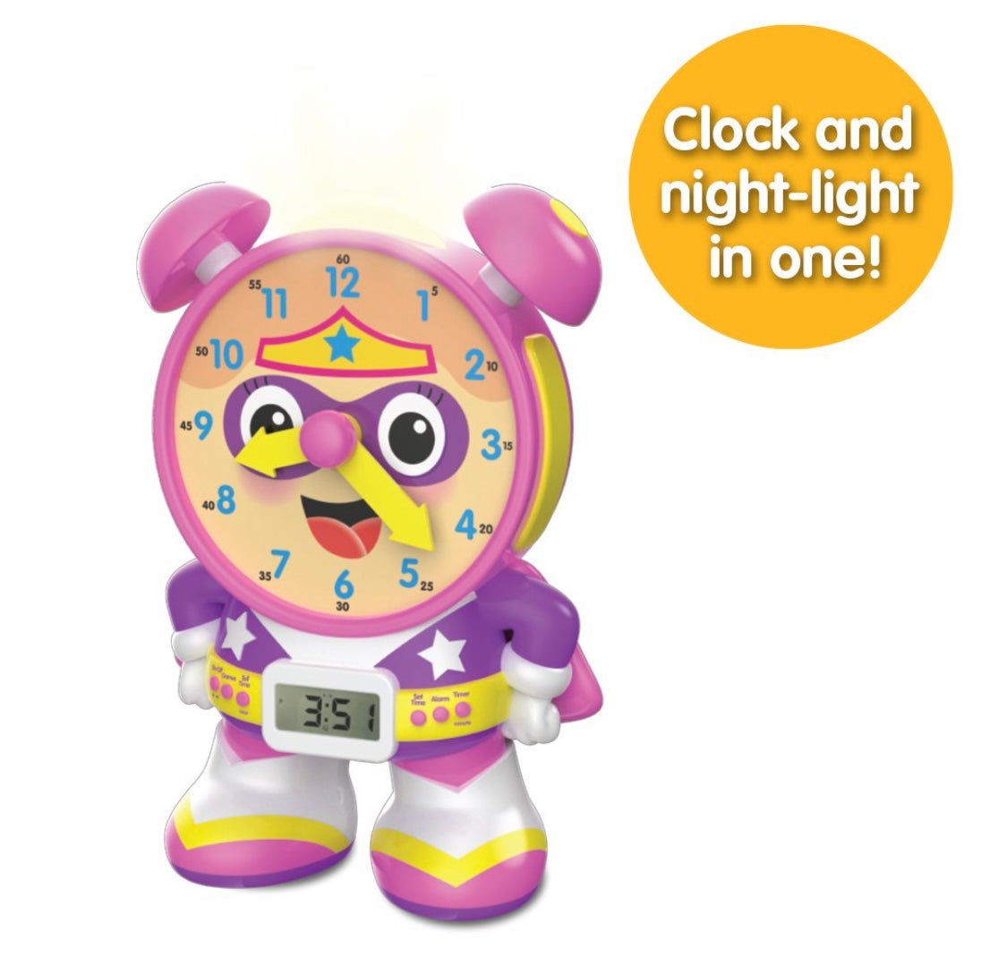 Super Telly Teaching time clock Pink