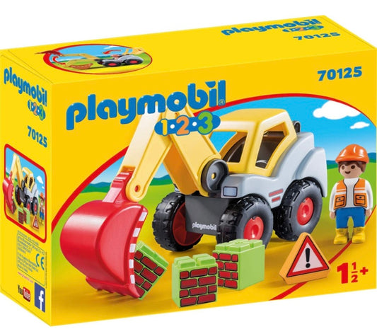 Playmobil 1.2.3 Shovel Excavator