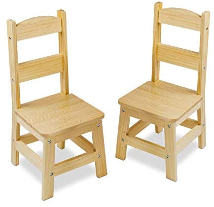 Wooden Chair Pair - Natural